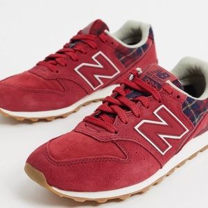 New Balance 996 Sneakers Red Tartan
